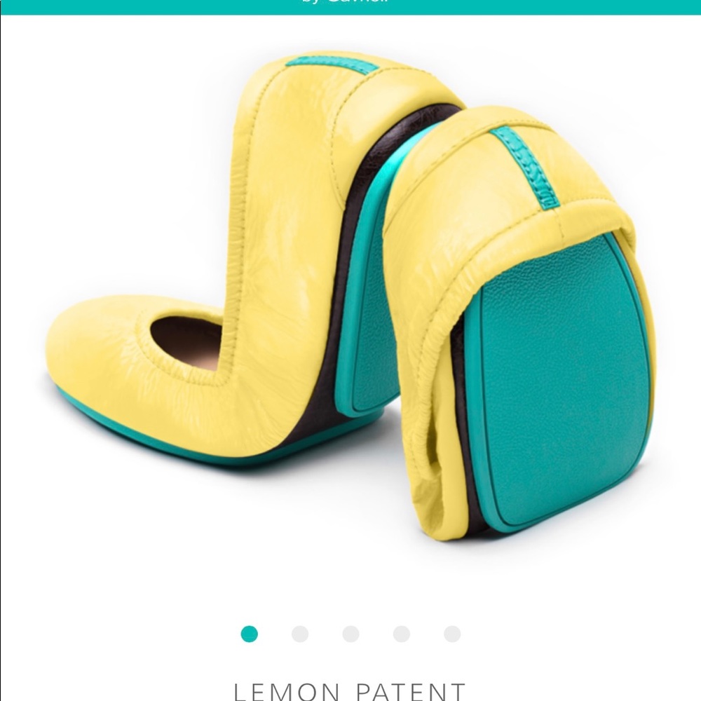 Tieks Lemon Patent Size 10